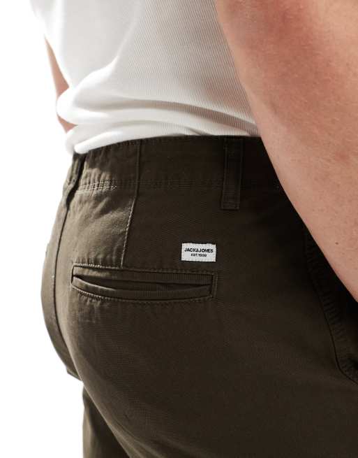 Jack & Jones kane barkley wide fit cargo in brown