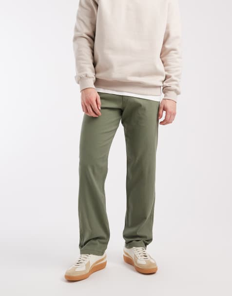 Jack & Jones – Kane – Kakigröna, lediga chinos - view 1