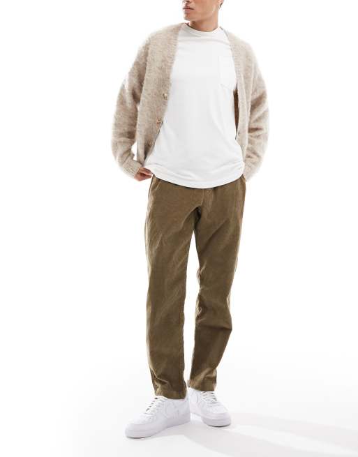 Jack & Jones – Kane – Locker geschnittene Cordhose in Beige mit Kordelzugbund, 2 von 5