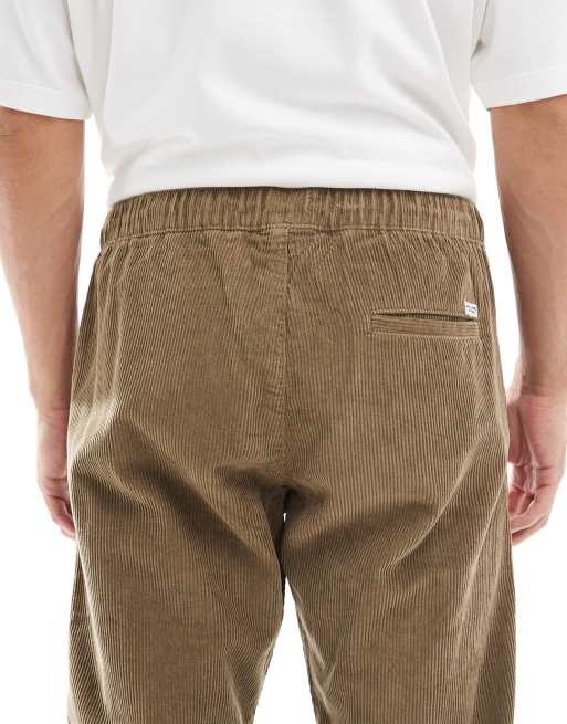 Jack & Jones – Kane – Locker geschnittene Cordhose in Beige mit Kordelzugbund, 5 von 5