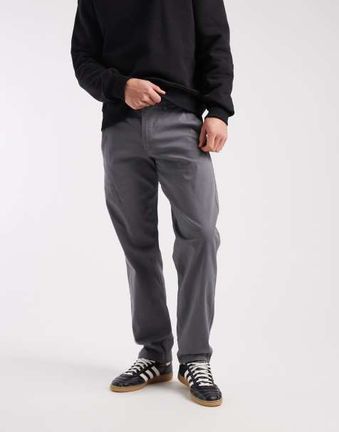 Jack & Jones Kane loose fit chino pants in grey - view 1