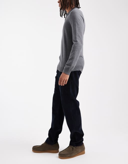 Jack & Jones - Kane - Pantalon décontracté en velours côtelé avec cordon de serrage à la taille - Marine, 3 de 5