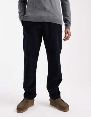 Kane - Relaxed-Fit-Cordhose in Marineblau mit Kordelzugbund Marineblau XS