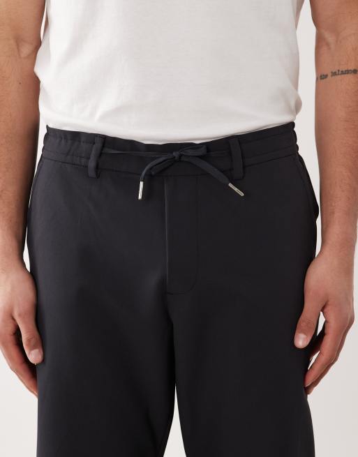 Jack & Jones Kane smart trackies in navy, 4 of 5
