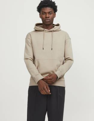 Jack & Jones Herren Beige Kapuzenpullover Star Basic - Bild 4