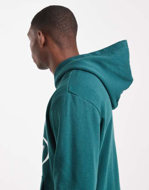 Jack & Jones – Kapuzenpullover in Tannengrün mit Grafik am Rücken, 5 von 5