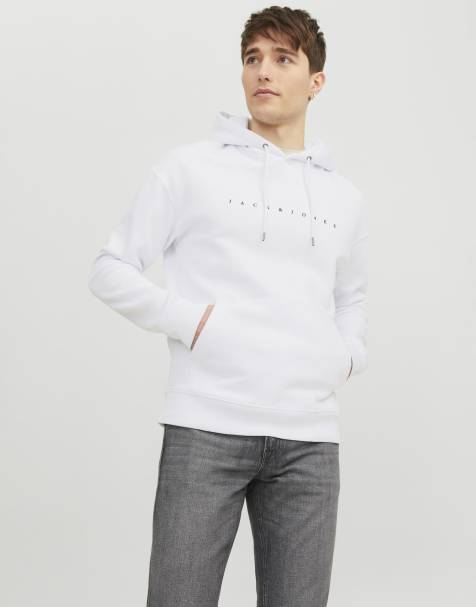 Jack & Jones – Kapuzenpullover in Weiß - view 1