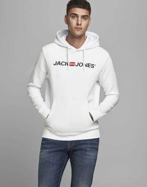 Jack & Jones Kapuzenpullover in Weiß - view 1