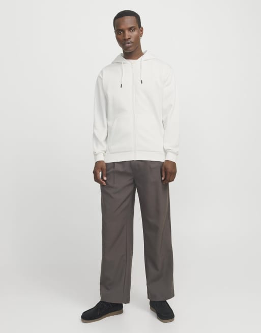 Jack & Jones Kapuzenpullover mit Reißverschluss in Cloud Dancer, 3 von 7
