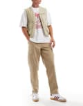 [Jack & Jones] Jack & Jones Karl loose fit cargo pants in beige-Neutral W29 L34 Crockery