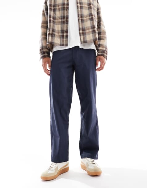 Jack & Jones – Karl – Marinblå, lediga chinos - view 1