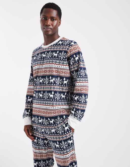 Jack & Jones - Kerstmis - Loungeset met Fair Isle-motief, 3 van 4