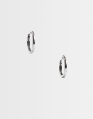 Kleine Creolen in Silberoptik Silber One Size