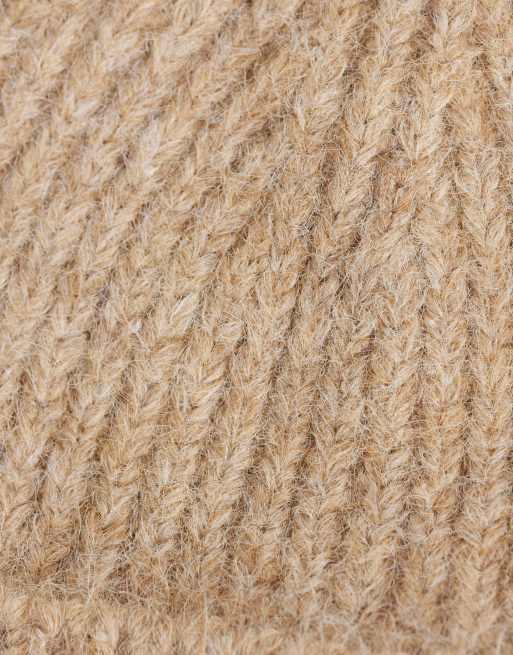 Jack & Jones knit beanie in beige, 2 of 3