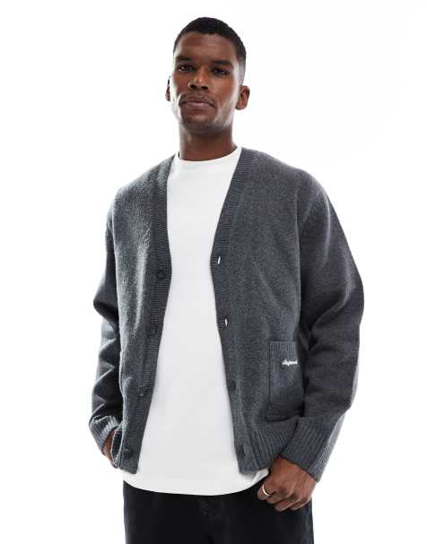 Jack & Jones knit cardigan in dark gray - view 1