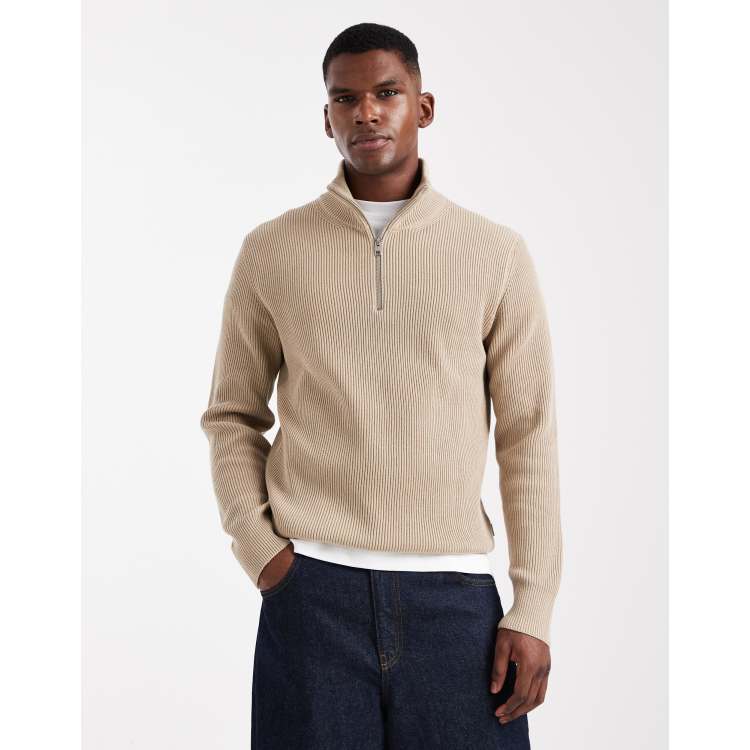 【BEIGE】Knit-sew pullover Mio Cabled Pullover in Soft Camel | L'AGENCE