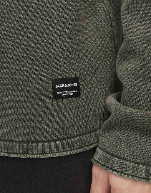 Jack & Jones Knitted pullover in dusty olive, 4 of 7