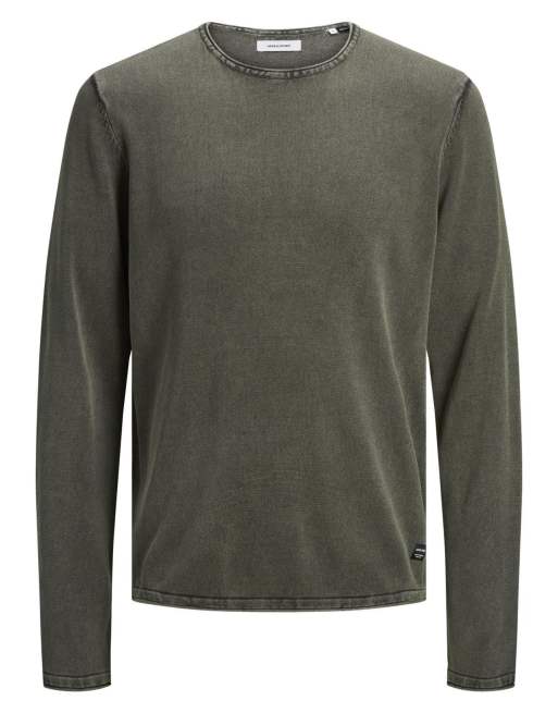 Jack & Jones Knitted pullover in dusty olive, 7 of 7