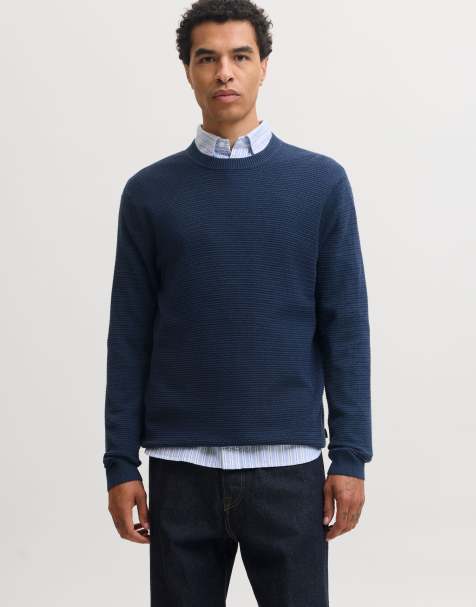 Jack & Jones Knitted pullover in insignia blue - view 1