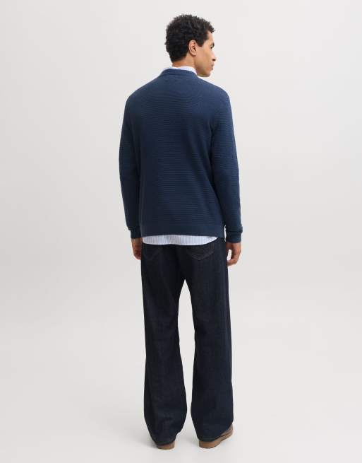 Jack & Jones Knitted pullover in insignia blue, 2 of 7