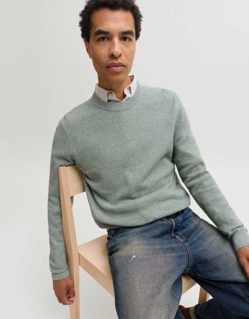 Jack & Jones Knitted pullover in laurel wreath, 6 of 7