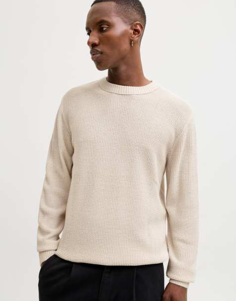 Jack & Jones Knitted pullover in moonbeam