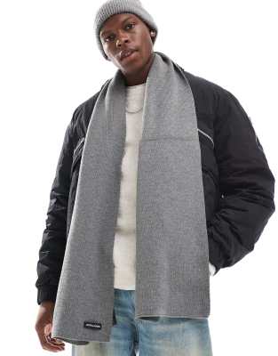 Jack & Jones knitted scarf in grey