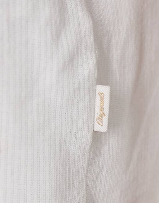 Jack & Jones knitted singlet in white, 3 of 5