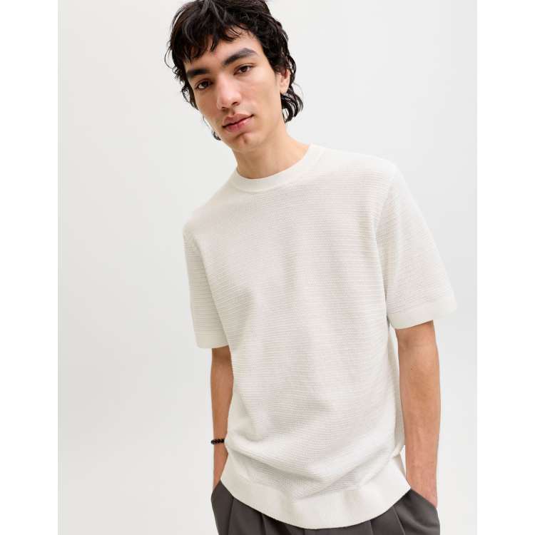 JACK&JONES JUNIOR JJCHILL AOP Tee SS Crew Neck JNR, cloud dancer, 152 cm