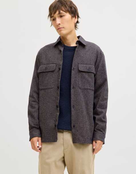 Jack & Jones - Koksgrå overskjorte med to lommer - view 1