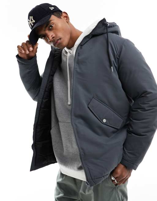 Jack & Jones - Koksgrå parka