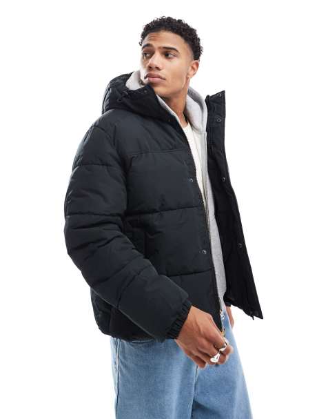 Jack & Jones - Kort gewatteerd jack in zwart - view 1