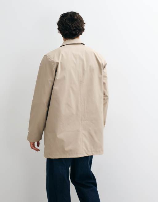 Jack & Jones korte mac coat in beige, 5 van 5