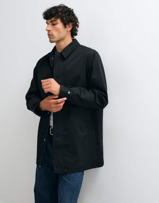 Jack & Jones korte mac-jas in zwart, 3 van 5