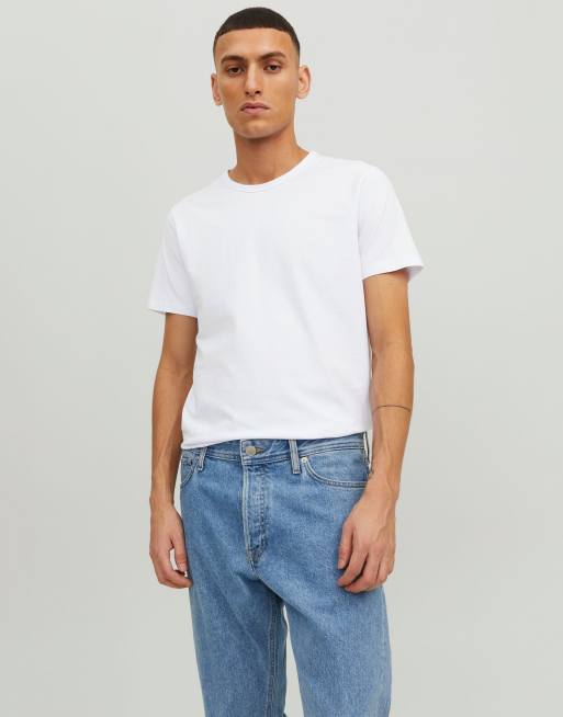Jack & Jones - Kortærmet basis-T-shirt i hvid
