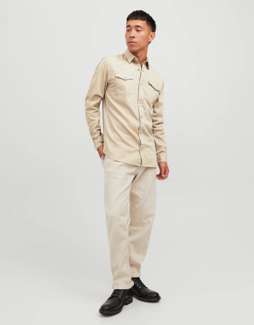 Jack & Jones koszula jeansowa w kolorze crockery, 3 z 7