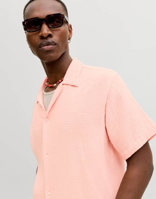 Jack & Jones – Koszula w kolorze brzoskwiniowym, 6 z 6