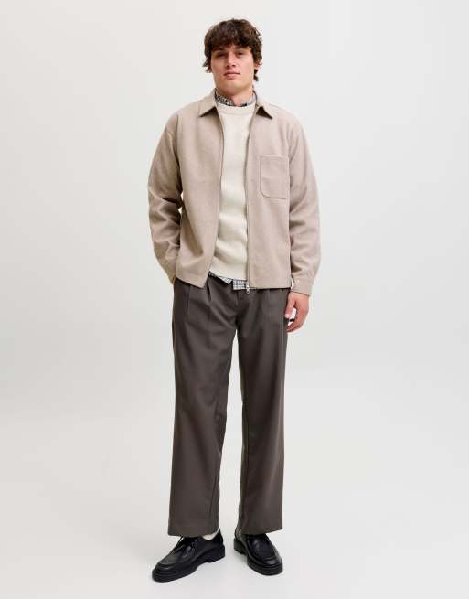 Jack & Jones koszula wierzchnia w kolorze oatmeal, 3 z 7