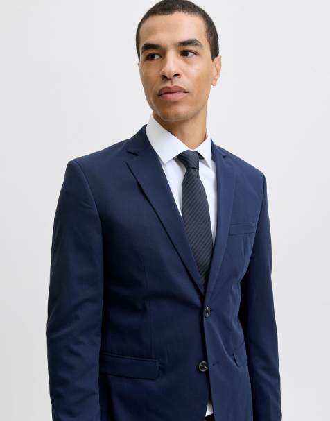 Jack & Jones – Krawatte in dunklem Marineblau - view 1