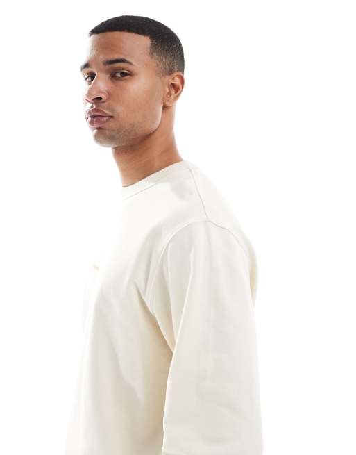Jack & Jones – Kremowa bluza dresowa oversize z haftowanym logo, 4 z 5