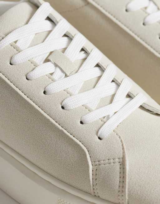 Jack & Jones – Kremowe buty sportowe z imitacji zamszu, 4 z 5