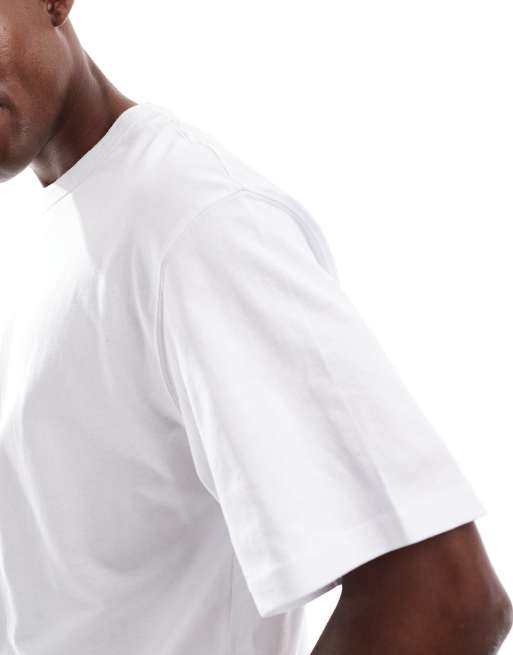 Jack & Jones – Krótki T-shirt oversize w białym kolorze, 5 z 5