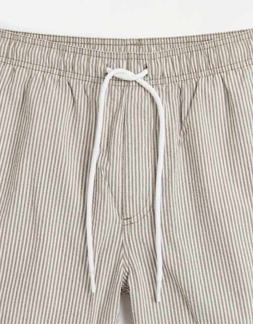 Jack & Jones - Kskigrønne badeshorts i seersucker-materiale med striber, 8 af 9