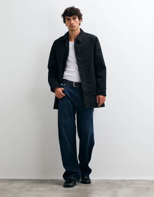 Jack & Jones kurzer Mantel in Schwarz, 2 von 5