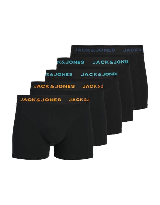 Jack & Jones Lad confezione da 5 boxer aderenti neri, 7 di 7