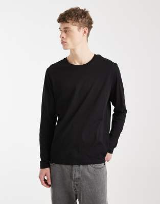 JACK & JONES Male Langarm-T-Shirt Einfarbig Langarm-T-Shirt - Bild 4