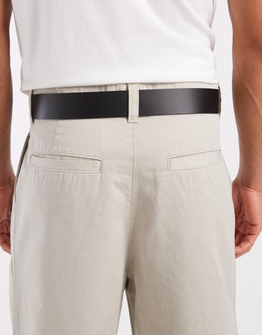 Jack & Jones leather belt in black, 3 of 3