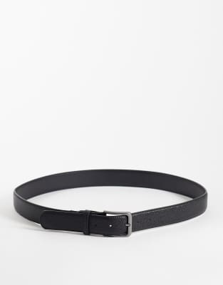 Jack & Jones Leather Belt In Black