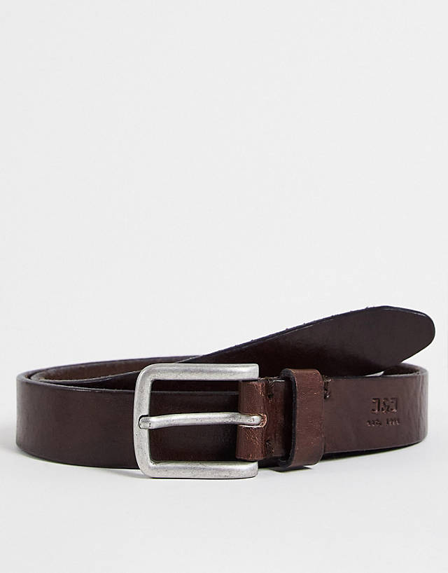 Jack & Jones - leather belt in brown