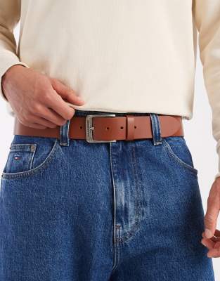 Jack & Jones Leather Belt In Brown